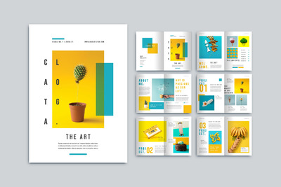 时尚企业画册设计模板(EPS,INDD)