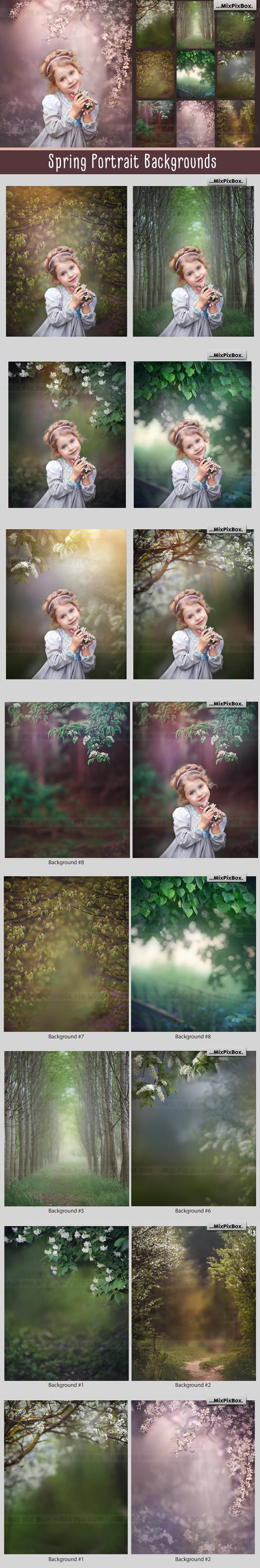 春天景观花卉叶子图片背景素材 (jpg)