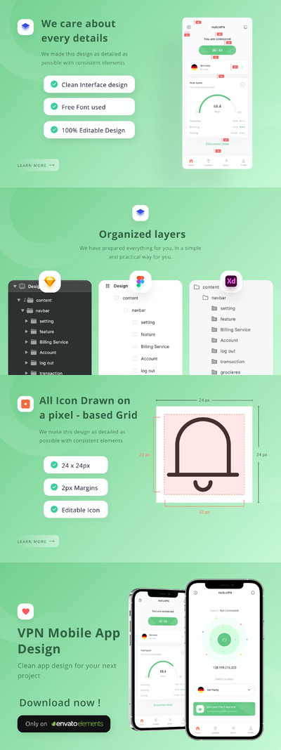 网络安全移动App设计(FIG,SKETCH,XD)