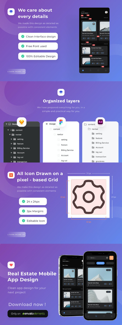 APP设计UI模板 (FIG,SKETCH,XD)