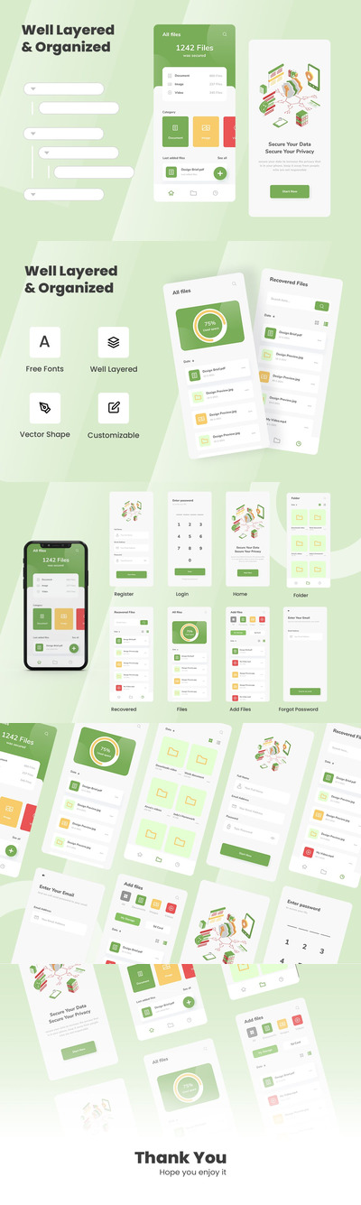 安全It-数据安全移动应用程序 (AI,FIG,PSD,XD)