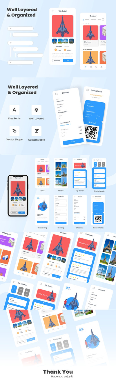 Franch-旅行社移动应用程序 (FIG,XD)