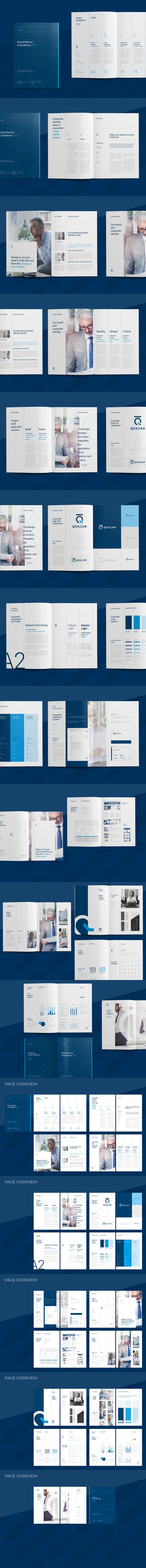 时尚高端专业的高品质品牌手册画册宣传册VI设计模板