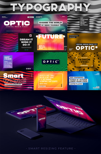 12个创意排版场景AE模板素材[AEP]