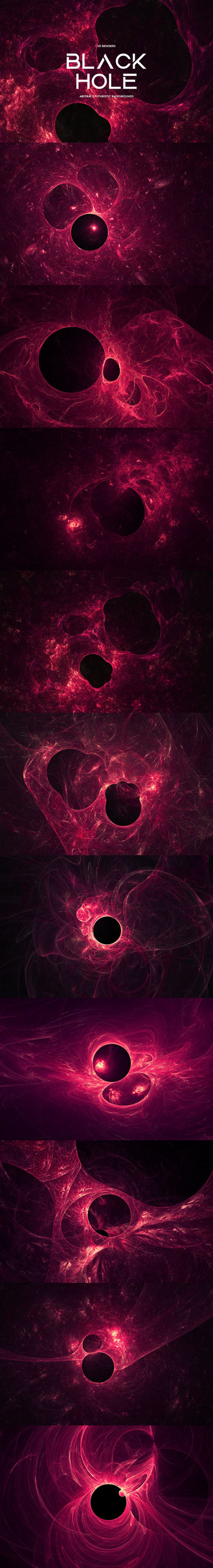 时尚高端抽象绚丽黑洞宇宙背景底纹纹理集合