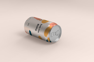 高品质的易拉罐设计样机(PSD)