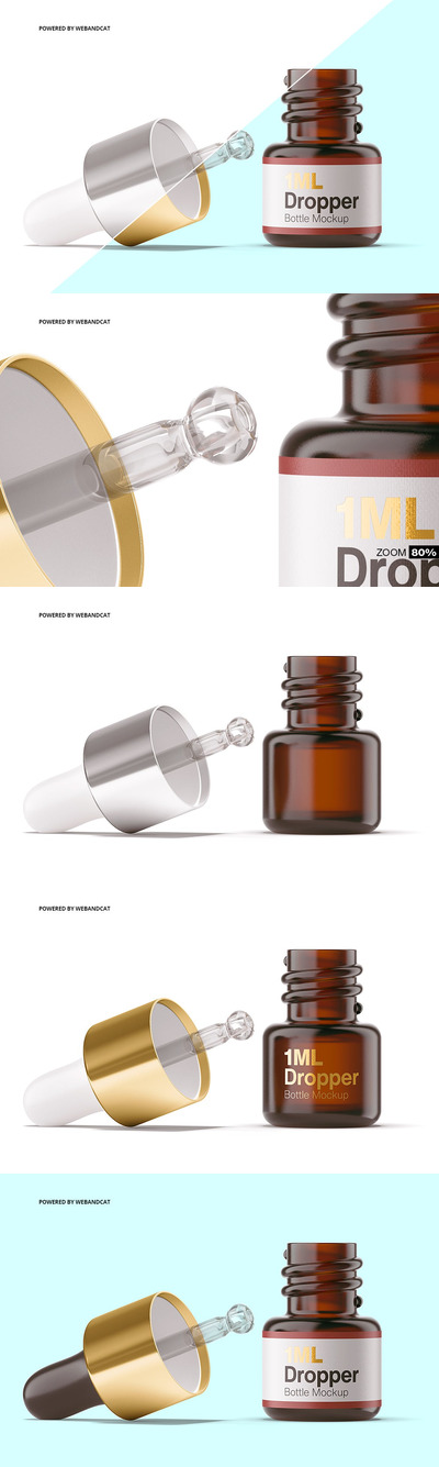 1ml护肤品开滴瓶模型(PSD,JPG,PNG,PDF)