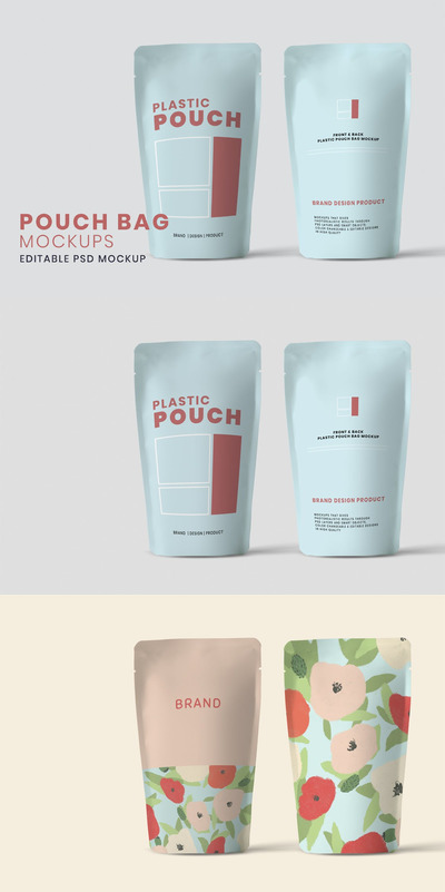 时尚高端逼真质感的高品质塑料包装设计VI样机展示模型mockups