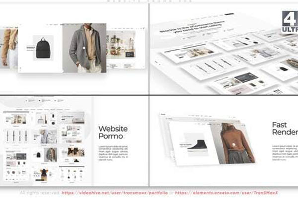 App应用/网站产品促销演示视频AE模板[aep]