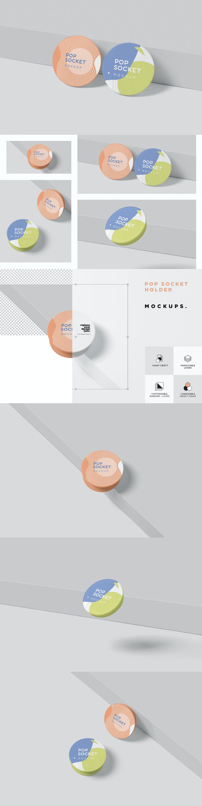 时尚高端少见稀有的弹出式插座VI设计样机展示模型mockups