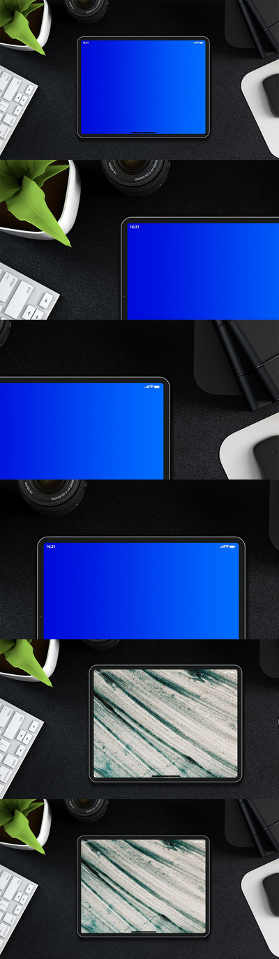 高端iPad Pro产品展示背景样机(PSD)