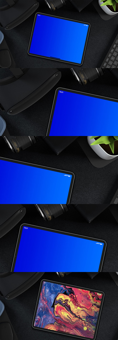 iPad Pro产品背景模型(PSD)