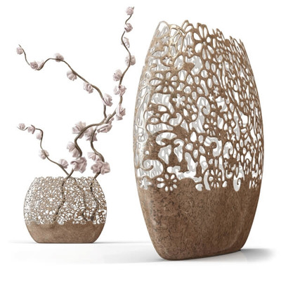 镂空装饰花瓶3D模型（OBJ,FBX,MAX）