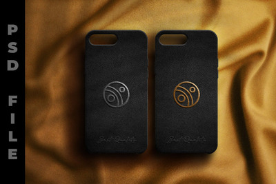 高端的手机壳logo样机(PSD,JPG)