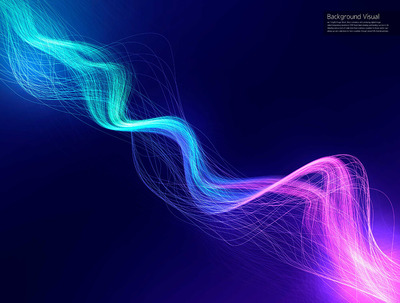 抽象线条波浪视觉背景图素材 (psd)
