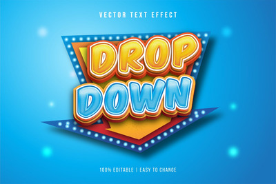 3D立体矢量AI格式马戏团立体字图层样式-AI