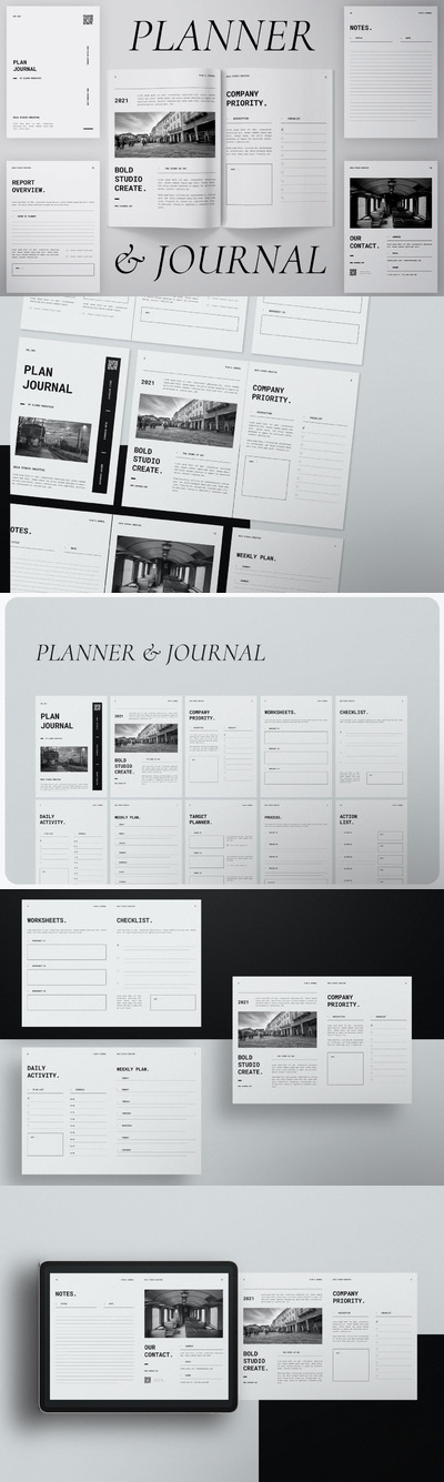 多用途的计划表工作流程表格设计模板-2