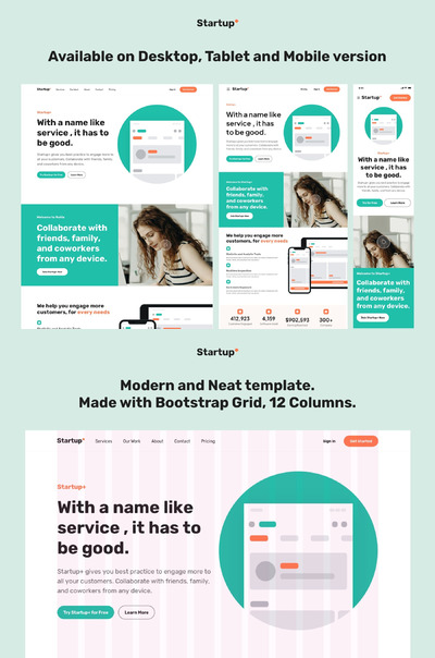 产品网站模板网页UI (FIG,SKETCH,XD)
