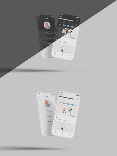 手机屏幕UI产品样机(PDF,PSD)