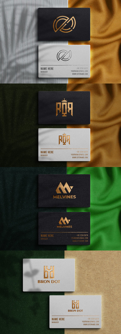 奢华现代名片样机 Vol.1 (PSD,JPG)