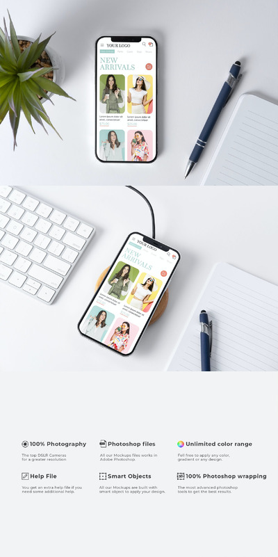 iPhone 12 手机展示样机(PSD)