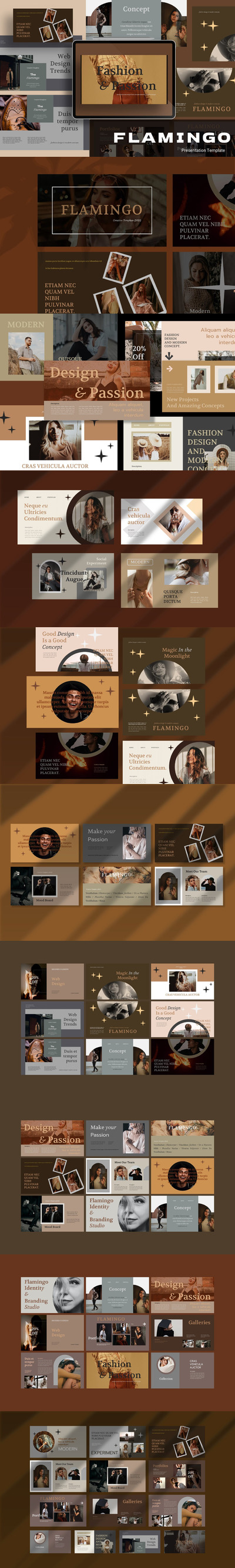 优雅时尚高端多用途的高品质powerpoint幻灯片演示模板（pptx）