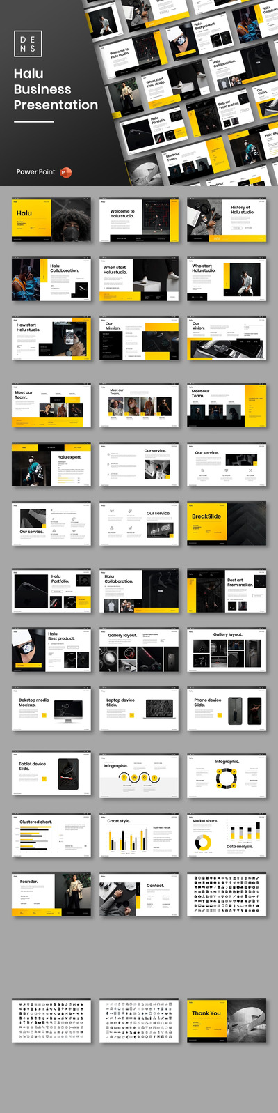 高端时尚专业的高品质商业商务提案powerpoint幻灯片演示模板（pptx）