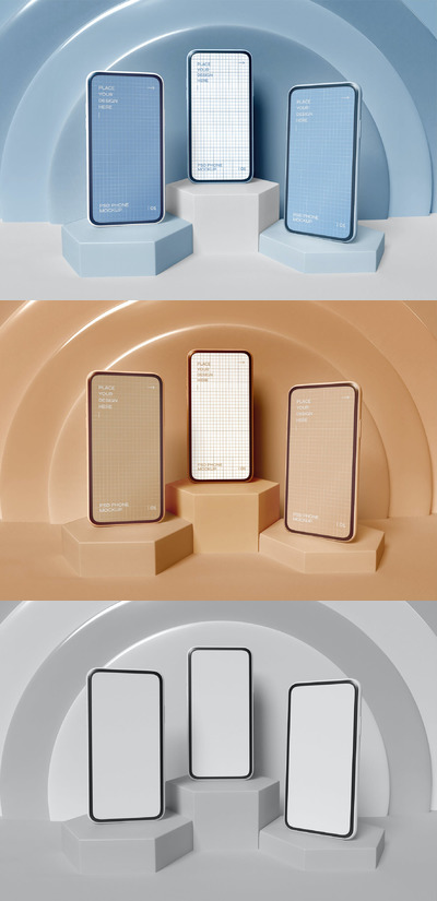 高端智能手机模型(PSD)