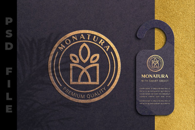 酒店门口挂牌设计展示样机 (PSD,JPG)