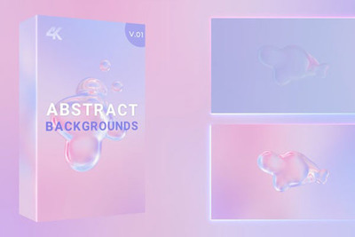 柔和背景渐变效果水滴/液滴视频素材[mp4]