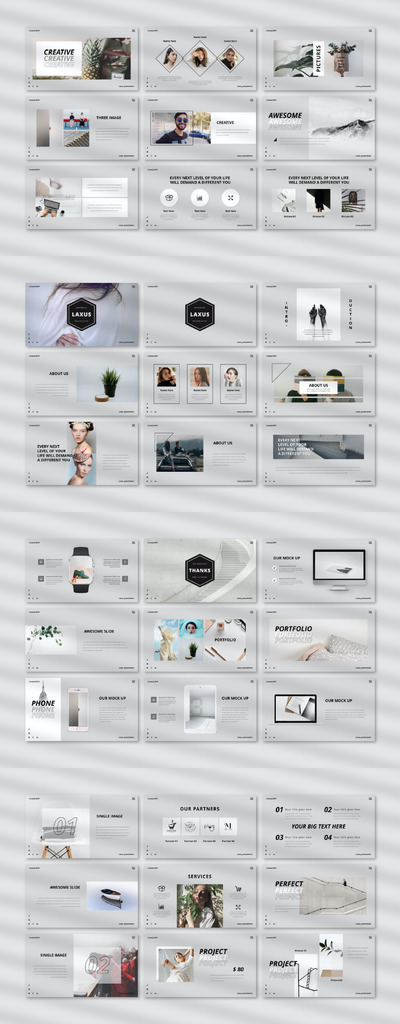 时尚优雅的PPT模板 (PPT,PPTX)