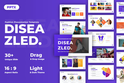 精美时尚展示模板(PPTX)