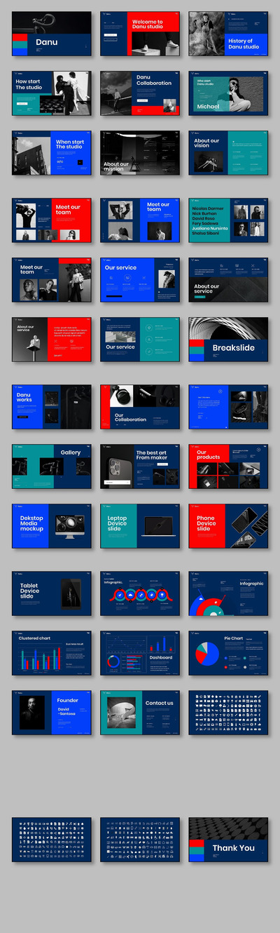 Danu – 精美的商务ppt设计模板 (PPTX)