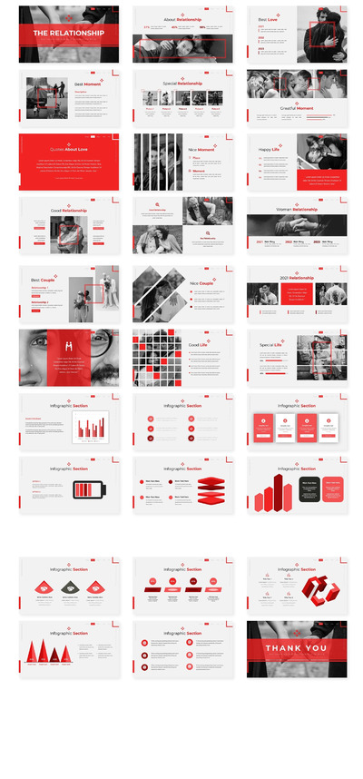 Relationship - 情侣摄影ppt模板 (KEY,PPTX)