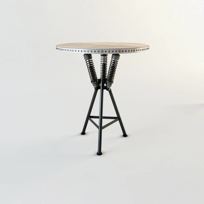 圆形小咖啡桌3D模型（OBJ,FBX,MAX）