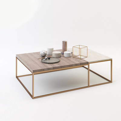 方形木纹茶几3D模型（OBJ,FBX,MAX）