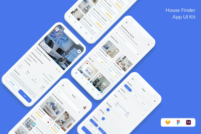 找房App UI Kit (FIG,SKETCH,XD)