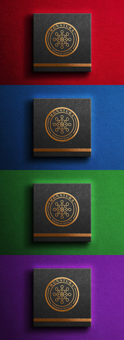 奢华盒子logo产品样机 (PSD,JPG)