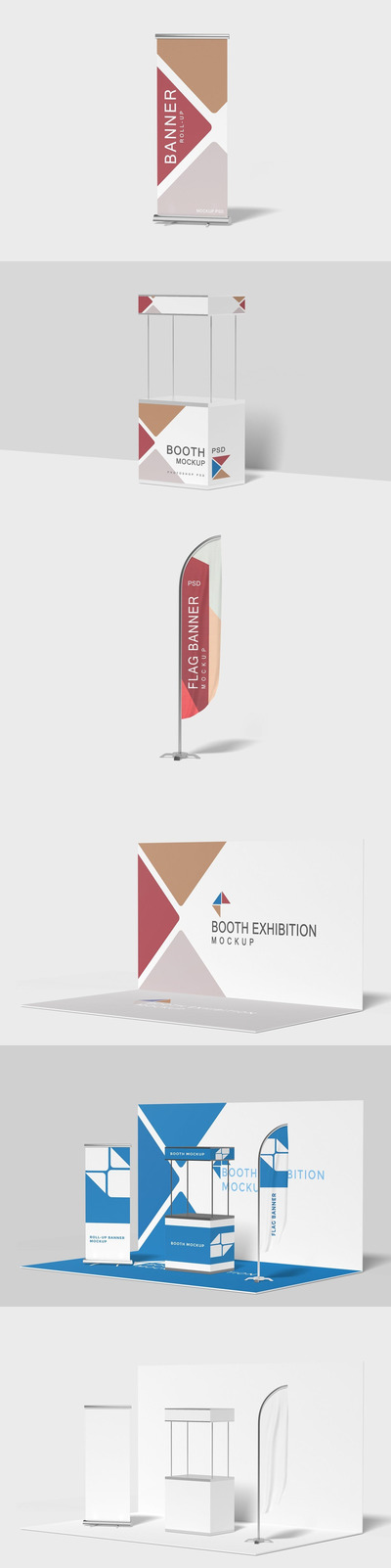 贸易展览摊位模型(PSD,PDF)