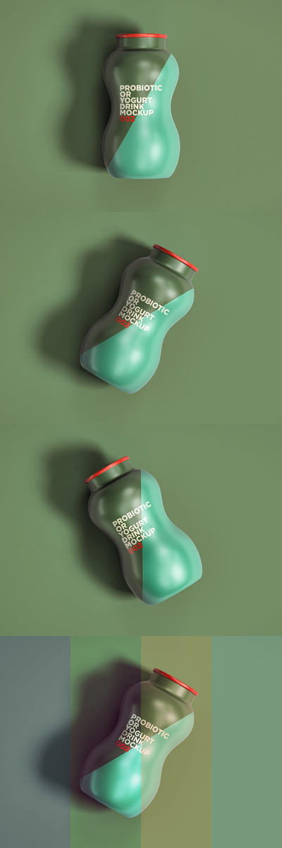 益生菌或酸奶饮料模型 002 (PSD)