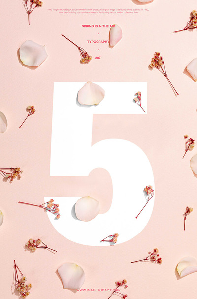 花卉装饰5月主题海报设计素材 (psd)