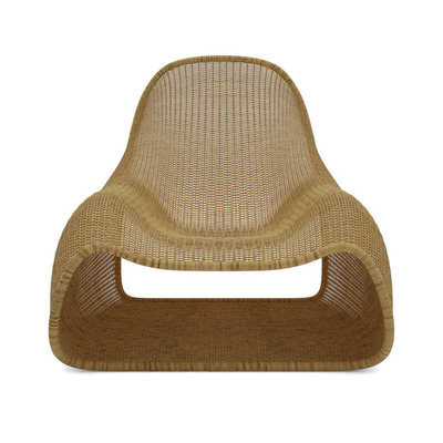 竹编单人扶手椅3D模型（OBJ,FBX,MAX）