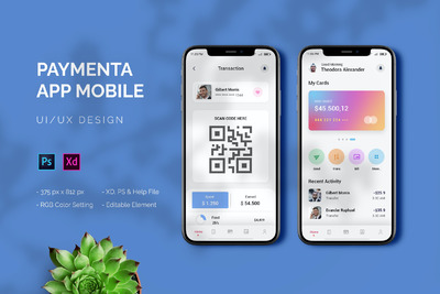支付工具APP UI (PSD,XD)