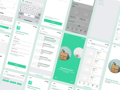 清新简单的电商 App UI Kit (FIG,SKETCH,XD)