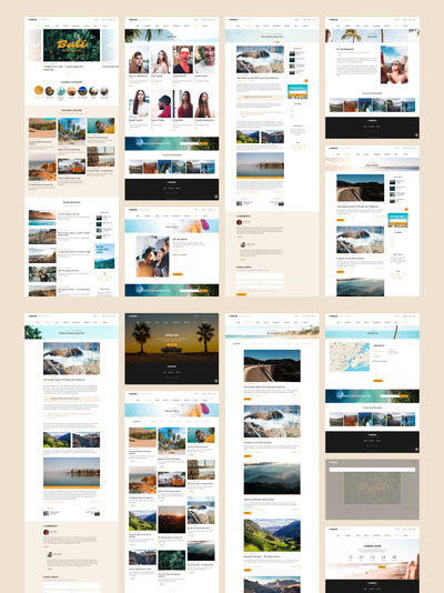 Mangata — 旅行博客设计网页模板 (FIG)