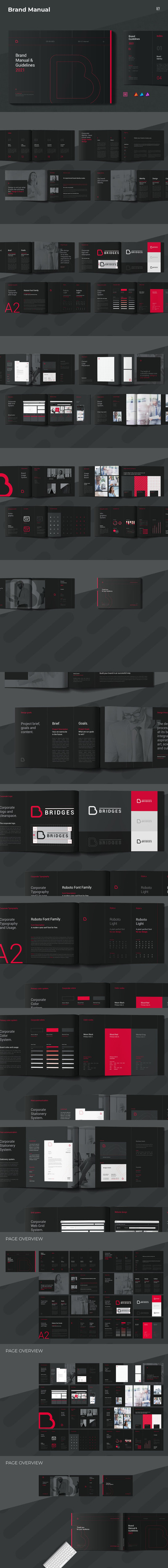 时尚高端专业的高品质品牌手册VI设计手册设计模板