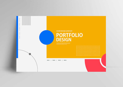 作品集杂志画册封面设计模板 (psd)