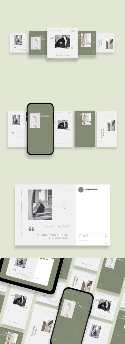 广告设计网页UI模板 (AI,PSD)