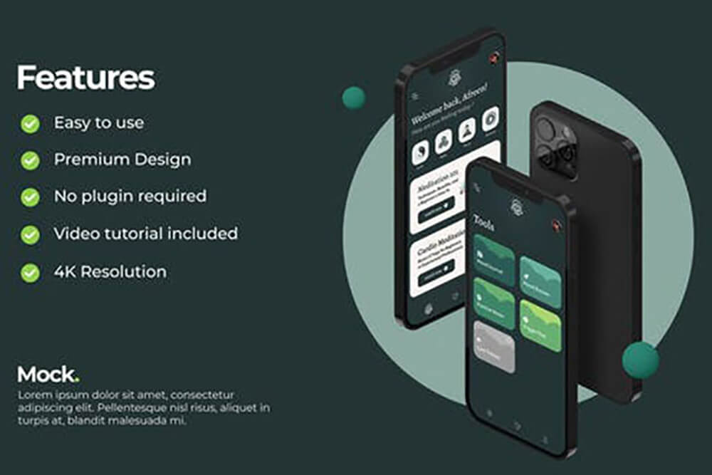 手机样机通用应用程序演示视频AE模板[aep]