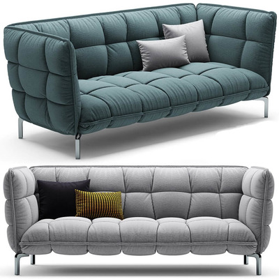 一体式蓬松布艺沙发3D模型（OBJ,FBX,MAX）